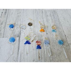 Mini lollipop sucker candy ornament vintage Xmas tree set lot